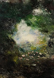 Oil On Paperboard Prints: Wonderland, 1894. Creator: August Strindberg
