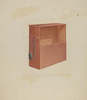 Tongs Prints: Wood Box, c. 1936. Creator: Lawrence Foster