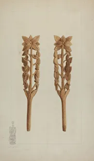 Piece Prints: Wood Carving, 1935 / 1942. Creator: A. R. Tolman