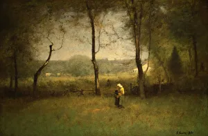 Clark Art Institute Prints: Wood Gatherers: An Autumn Afternoon, 1891. Creator: George Inness