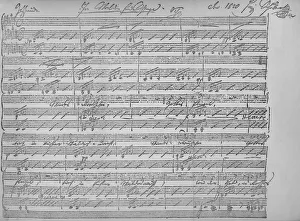 Music Score Prints: In The Wood (Im Walde), 1820