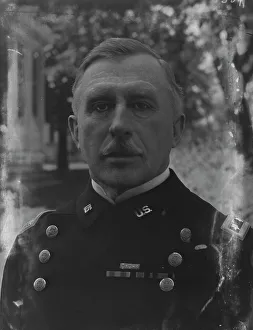 Wood, Leonard M. Major General, portrait photograph, 1916. Creator: Arnold Genthe