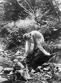 Photographic Prints 1900 1920 Gmgpc Prints: Wood-nymph, between 1900 and 1915. Creator: Frances Benjamin Johnston
