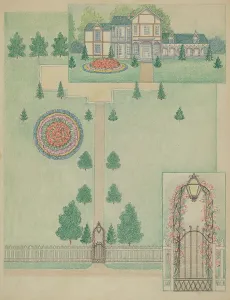 Wood Residence, c. 1936. Creator: Tabea Hosier