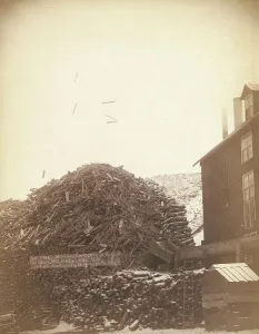 Grabill Prints: Wood shooting in the air, De Smet Mill