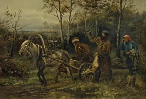 Vassal Gallery: Wood Stealer. Artist: Pryanishnikov, Illarion Mikhailovich (1840-1894)