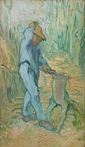 Van Gogh Museum Prints: The Woodcutter (after Millet), 1890. Creator: Gogh, Vincent, van (1853-1890)