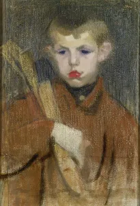 Schjerfbeck Helene Prints: The Woodcutter I, 1910-1911. Creator: Helene Schjerfbeck