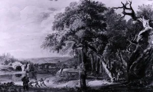 Woodman Prints: Woodcutters near a river, 1755(?) Artist: Paul Sandby