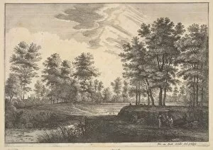 Wooded Landscape, 1644. Creator: Wenceslaus Hollar
