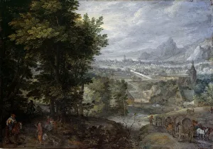 The Elder 1568 1625 Prints: A Wooded Landscape. Artist: Brueghel, Jan, the Elder (1568-1625)