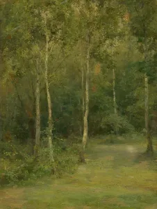 Carton Prints: Wooded Landscape with Little Birches, 1894-1896. Creator: Ludovit Cordak