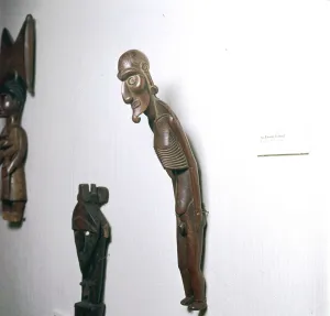 Human Likeness Prints: Wooden Ancestor Figure from Easter Island, Polynesia, c19th century