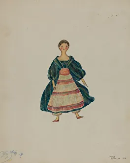 Wooden Doll, 1940. Creator: Marie Lutrell