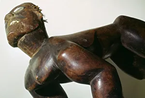 Wooden human form figure, Polynesian, (18th century?)