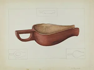 Handle Collection: Wooden Meal Scoop, c. 1937. Creator: Gene Luedke