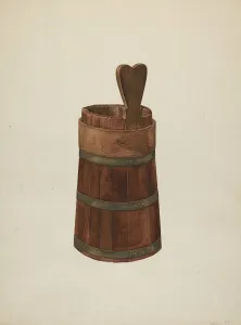 Wilbur M Rice Prints: Wooden Noggin, c. 1941. Creator: Wilbur M Rice