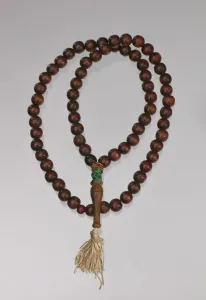 Rights Collection: Wooden prayer beads owned by Suliaman El-Hadi, late 20th century. Creator: Unknown