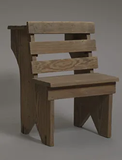 Desks Prints: Wooden school desk from Bethel Evangelical Lutheran Church and School, 1925-1963