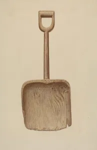 Shovel Prints: Wooden Shovel, c. 1938. Creator: Albert Ryder