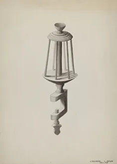Edward L Loper Prints: Wooden Silk Winder, c. 1936. Creator: Edward L Loper