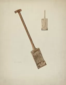 Archie Thompson Gallery: Wooden Spade, 1938. Creator: Archie Thompson