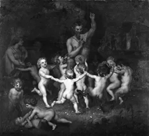 Bacchant Prints: Woodland Deities Sourrounded by Dancing Bacchantes and Children Playing