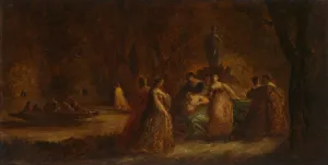 A Woodland Fete, c. 1853-1857 or c. 1862. Creator: Adolphe Monticelli (French, 1824-1886)