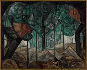 Heemskerck Prints: Woodland II, 1913. Creator: Heemskerck, Jacoba van (1876-1923)