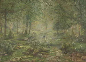 Woodland near Bertogne, late 19th-early 20th century. Creator: Adriaan Joseph Heymans