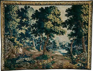 Wild Flower Gallery: Woodland with a Pond, Flanders, 1660 / 70. Creator: Unknown