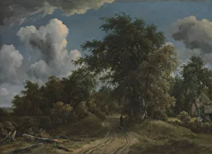 Meindert Hobbema Prints: Woodland Road, ca. 1670. Creator: Meindert Hobbema