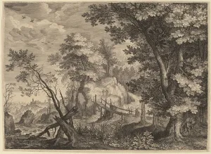 Gillis Sadeler Ii Prints: Woodland Scene, probably c. 1609. Creator: Aegidius Sadeler II