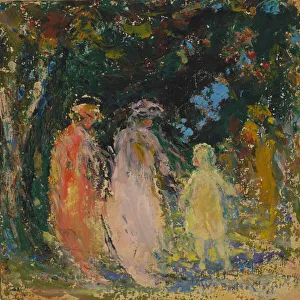 Oil On Paperboard Gallery: The Woodland Way, late 19th-early 20th century. Creator: William Baxter Palmer Closson