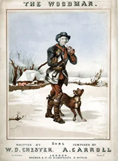 Scarf Prints: The Woodman, c late 19th century. Artist: M & N Hanhart