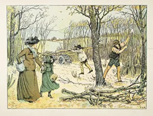 The Woodman, from Four and Twenty Toilers, pub. 1900 (colour lithograph) The Woodman, from Four and Twenty Toilers, pub. 1900 (colour lithograph)