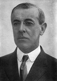 Images Dated 16th January 2008: Woodrow Wilson, American president, c1920. Artist: Pash