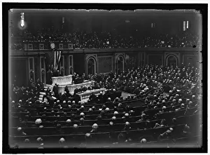Us Capitol Prints: Woodrow Wilson before Congress