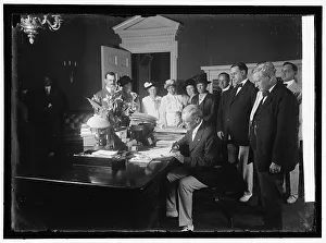 Fountain Pen Prints: Woodrow Wilson signing Child Labor Bill