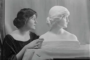 Tribute Prints: Woodruff, Eleanor, Miss, with portrait bust