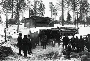 Yakutia Prints: In the woods, 1890. Creator: Unknown