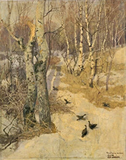 Images Dated 19th September 2005: Woods Covered with Snow, 19th century. Artist: Frits Thaulow