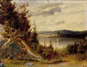 Woods and Waterfront Landscape. Creator: Johan Knutson
