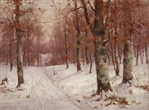 Snowy Prints: Woods in Winter, 1903. Creator: John Elwood Bundy