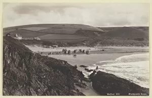 Paddling Gallery: Woolacombe Sands, 1860 / 94. Creator: Francis Bedford