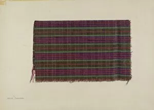 Archie Thompson Gallery: Woolen Textile, 1940. Creator: Archie Thompson