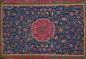 Woollen Carpet, Enriched with Gold and Silver Thread. Persian; Late 16th Century, 1903