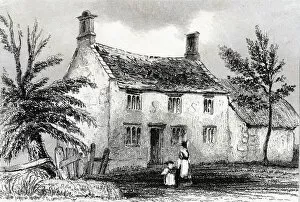 Sir Isaac Collection: Woolsthorpe Manor, near Grantham, Lincolnshire, birthplace of Sir Isaac Newton, 1840