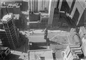 Birds Eye View Prints: From Woolworth Building, between c1915 and c1920. Creator: Bain News Service