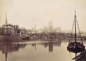 Worcester. From the Severn, 1870s. Creator: Francis Bedford